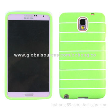 TPU Cases for Samsung Galaxy Note 3 with Movable PC Decoration Line, Various Colors Available